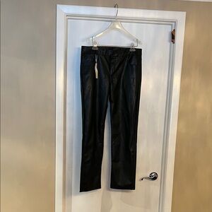 NEW vegan leather pants (XL but fits like L)